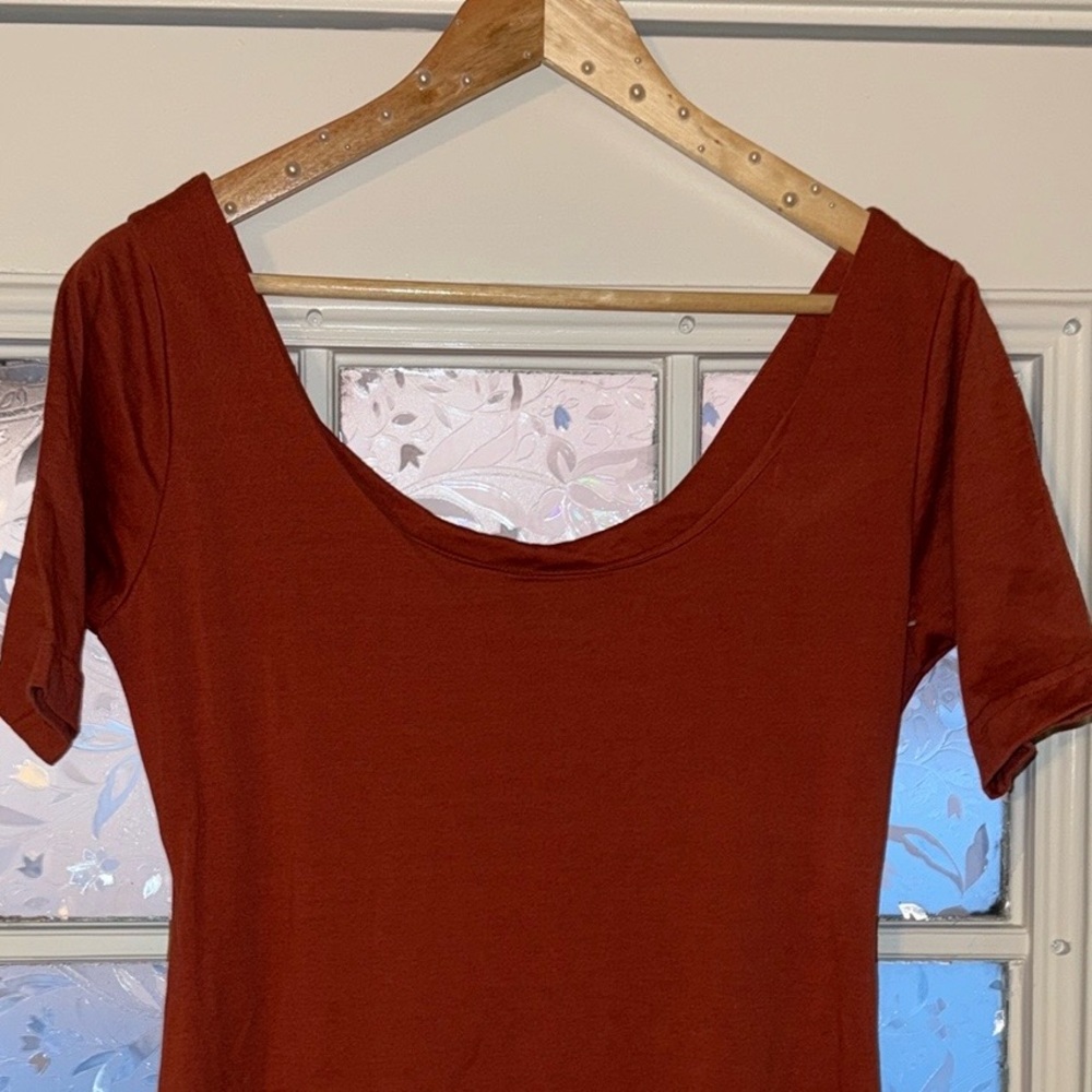 HP2✨ Anthropologie Rust Maxi Dress - Picture 5 of 8